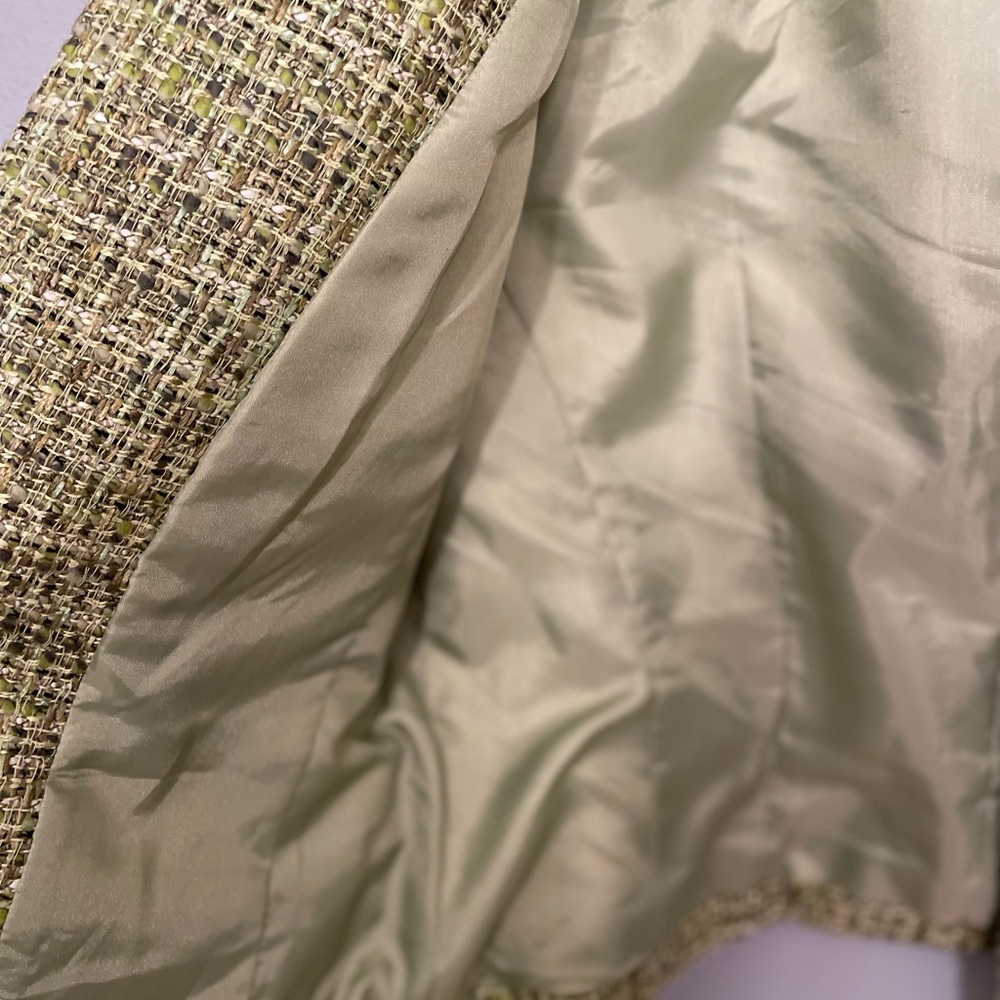 Talbots Boucle Tweed Open Front Lady Jacket Size … - image 8